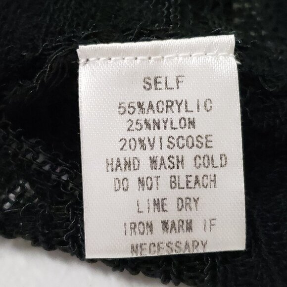 Pookie & Sebastian Womens Knit Crop Tank Size S Black Festival Boho Neutral - Picture 5 of 8